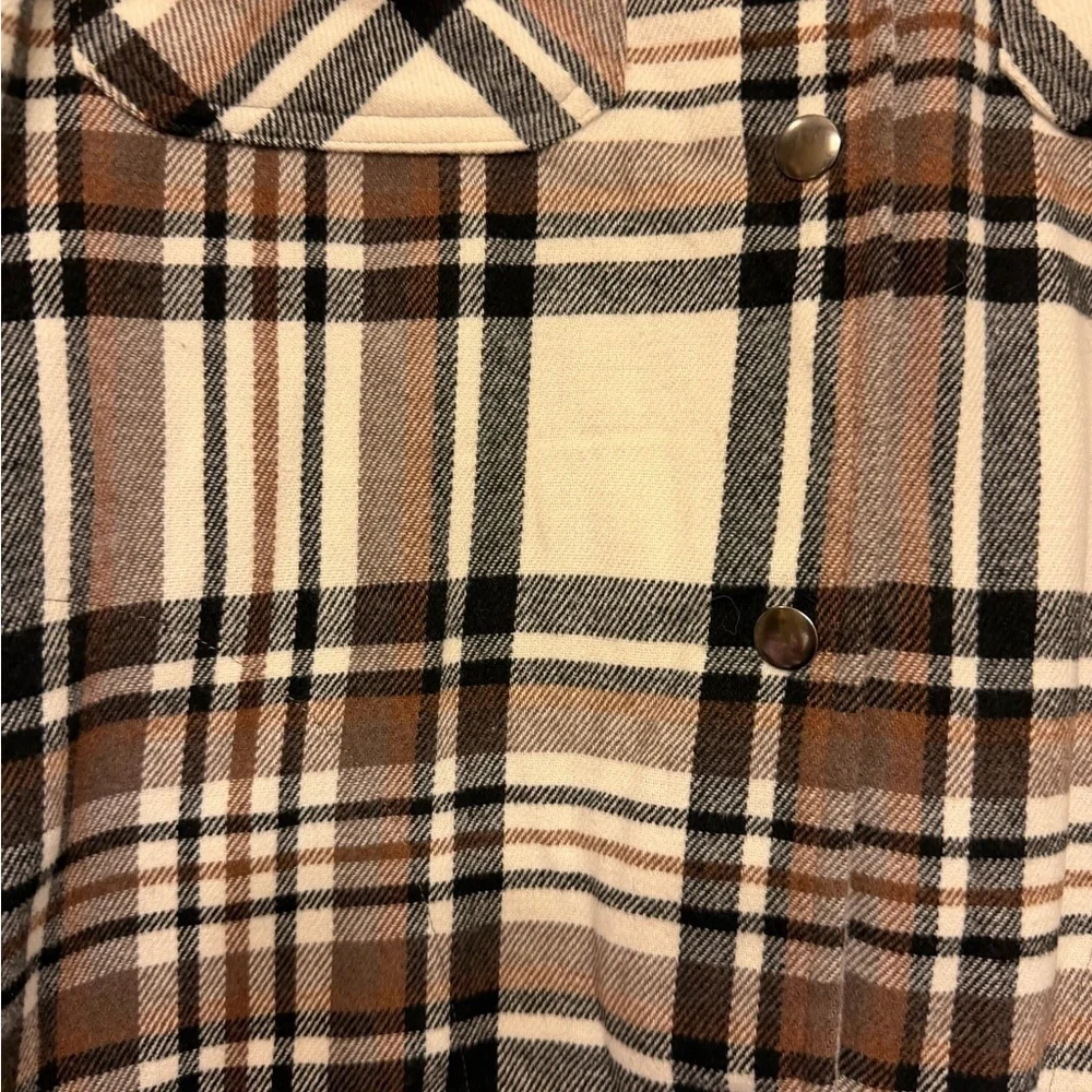 HFX Womens Plaid Shirt Jacket